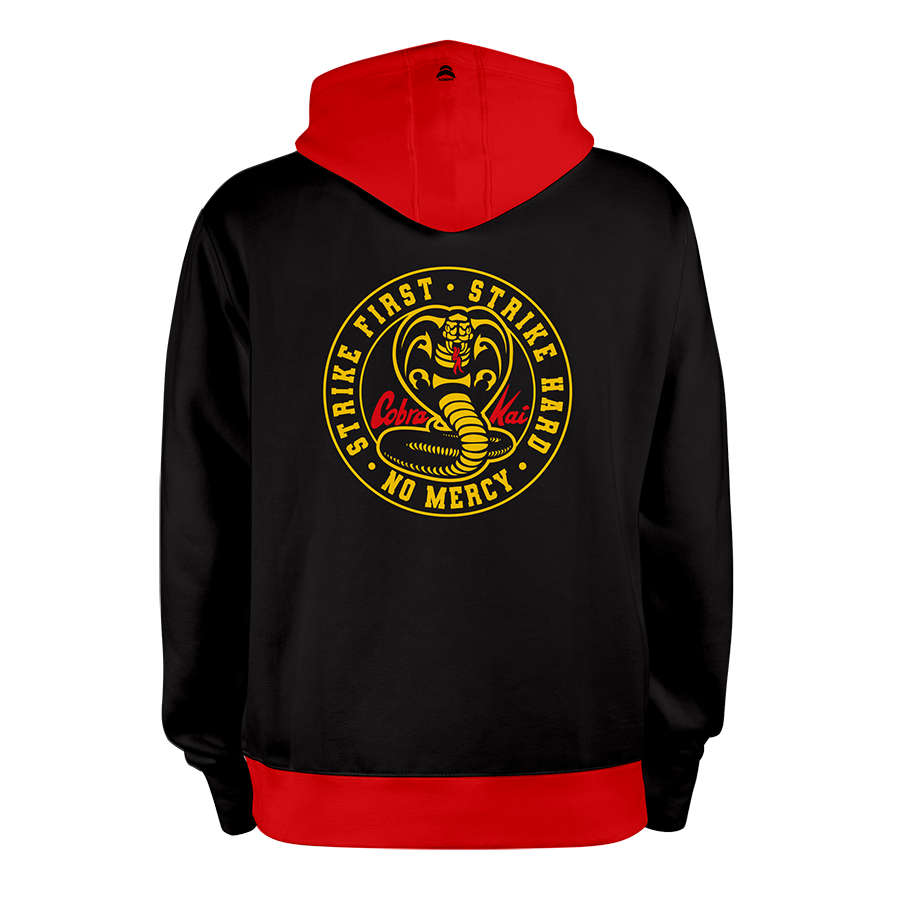 Cobra Kai-ROUGE_hoodies_Dos