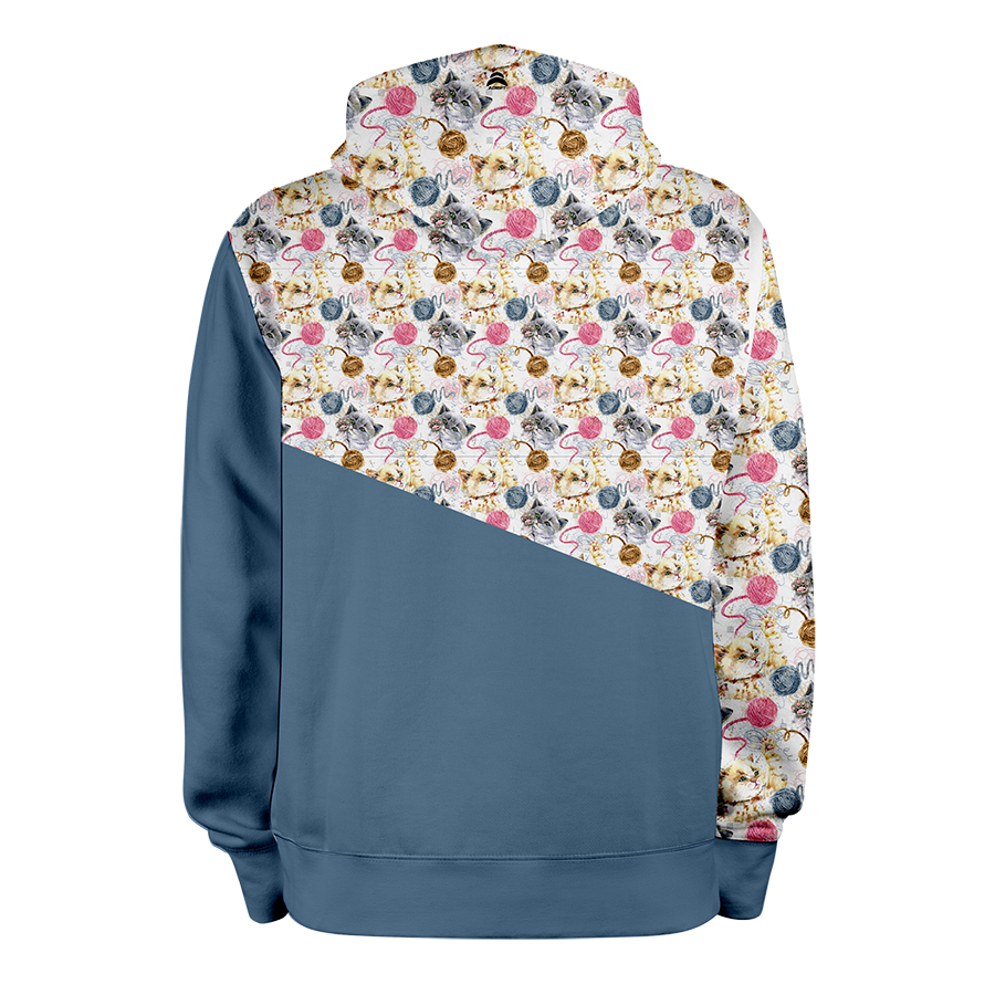 Petits Chats_BLEU_hoodies_Dos