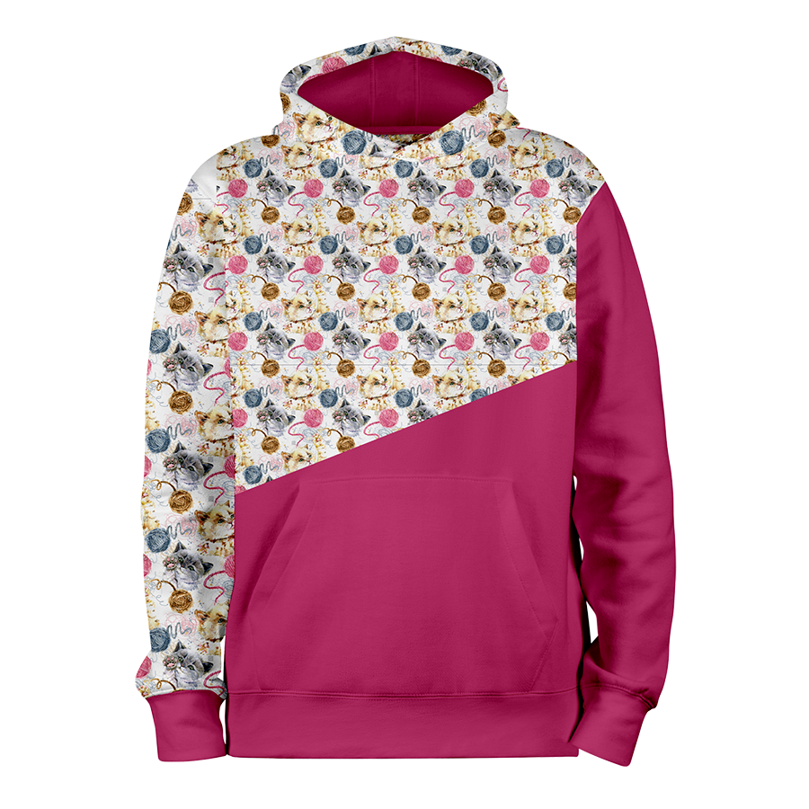 Petits Chats_ROSE_hoodies_Devant