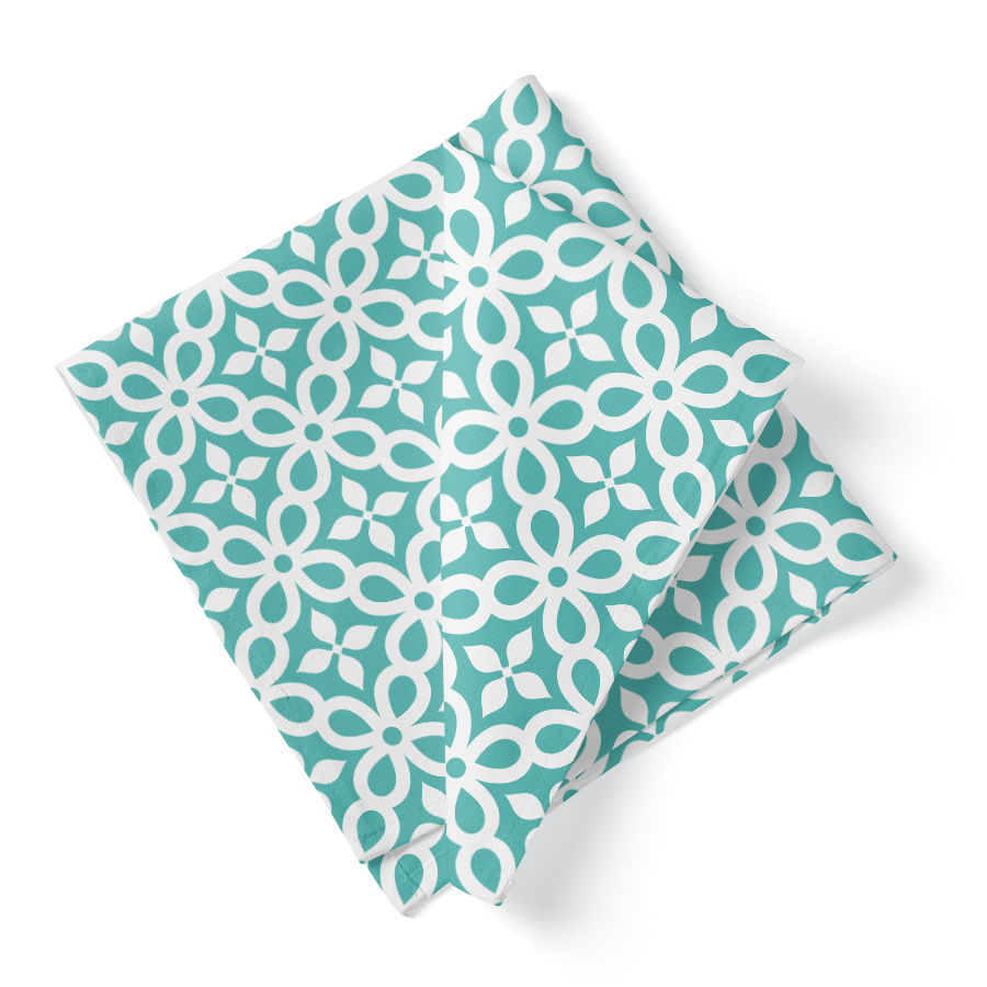266_Nappe Turquoise-Blanche