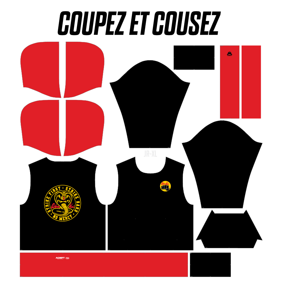 Patron_Cobra_Kai-ROUGE_No mercy_Hoodie