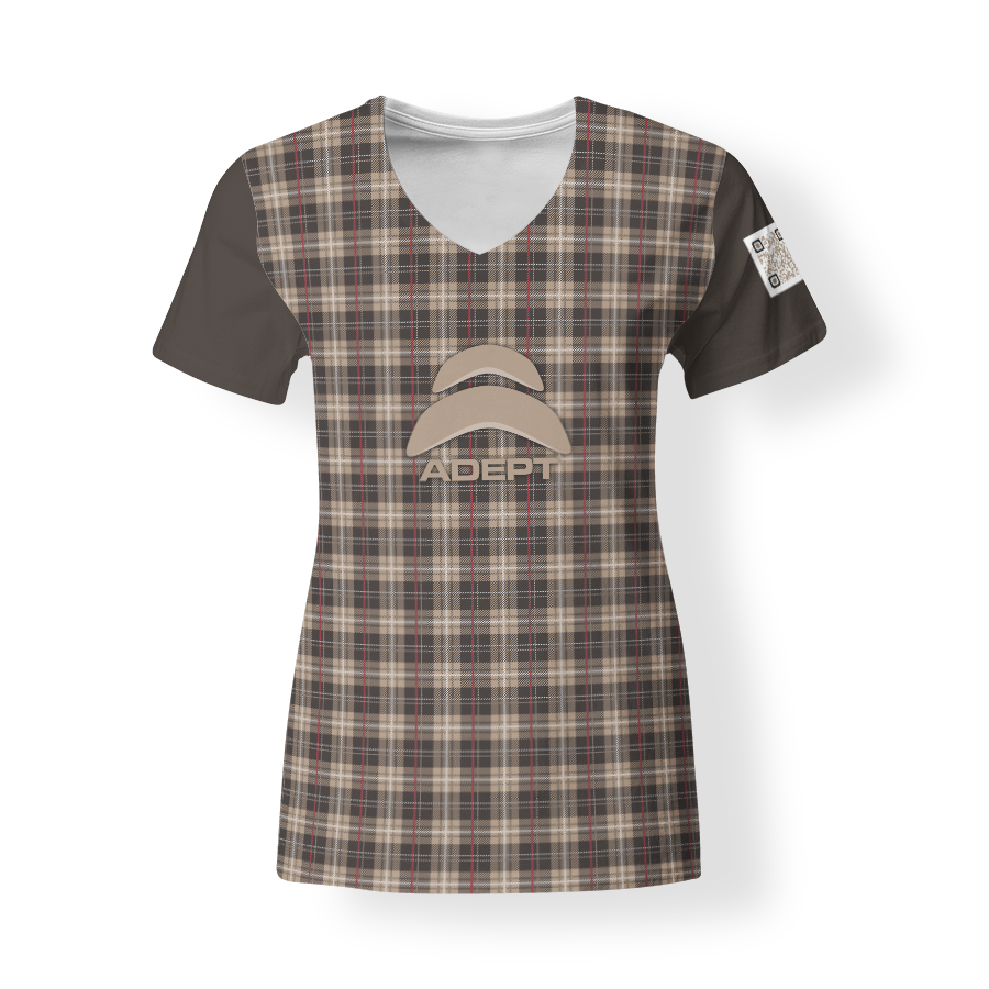 T-SHirt_V-Neck_FEMME_CARRELÉ_DEVANT2