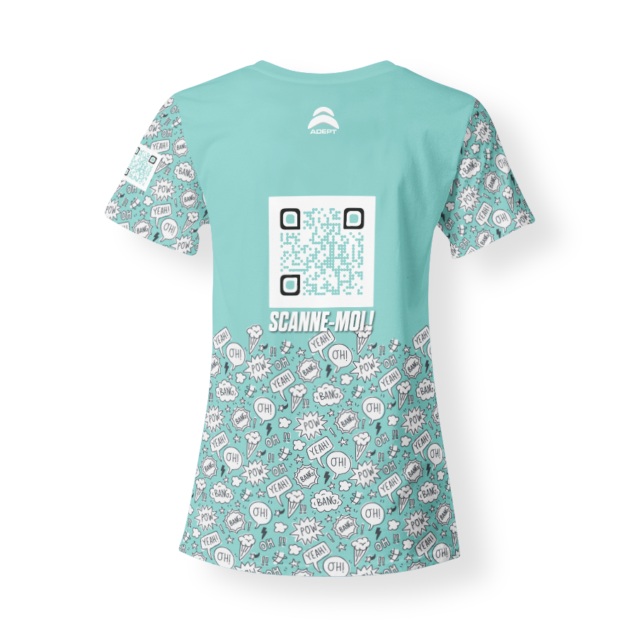 T-SHirt_V-Neck_FEMME_POW_ARRIERE