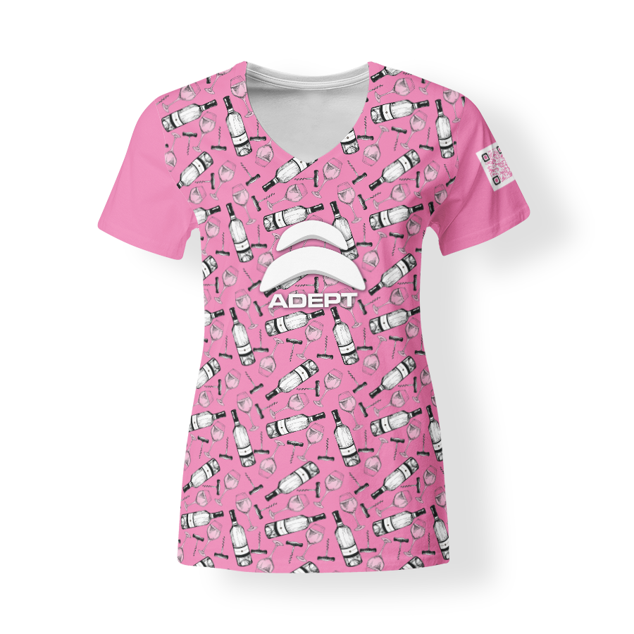 T-SHirt_V-Neck_FEMME_VINO_ROSE1