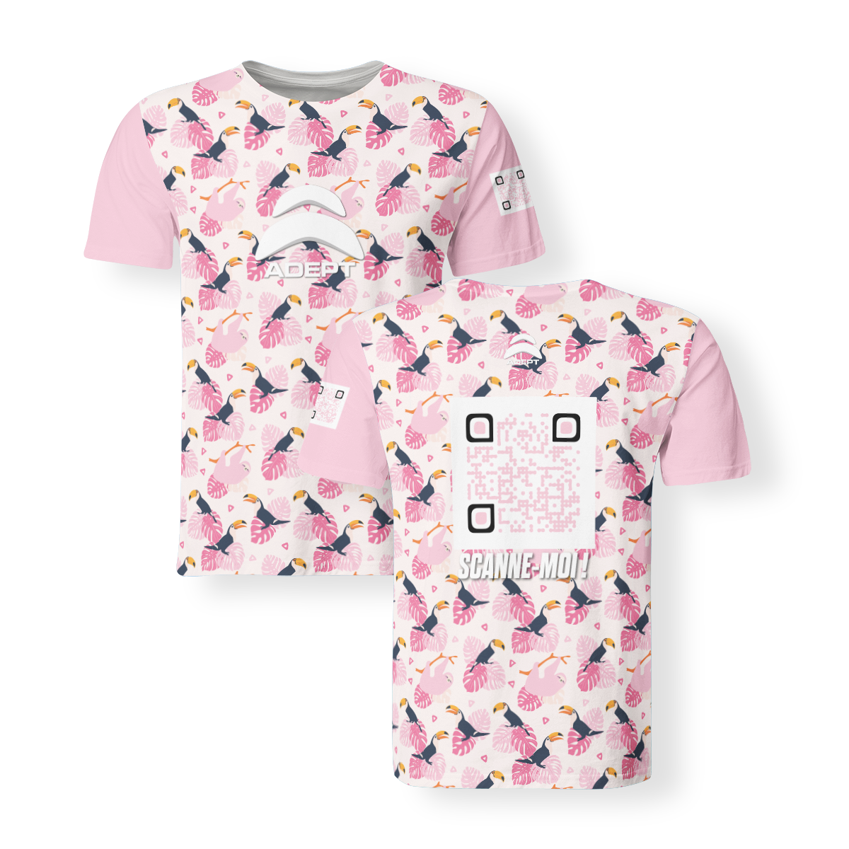 T-Shirt_Col_Rond_ENFANTS_Toucan_Paresseux_SITE