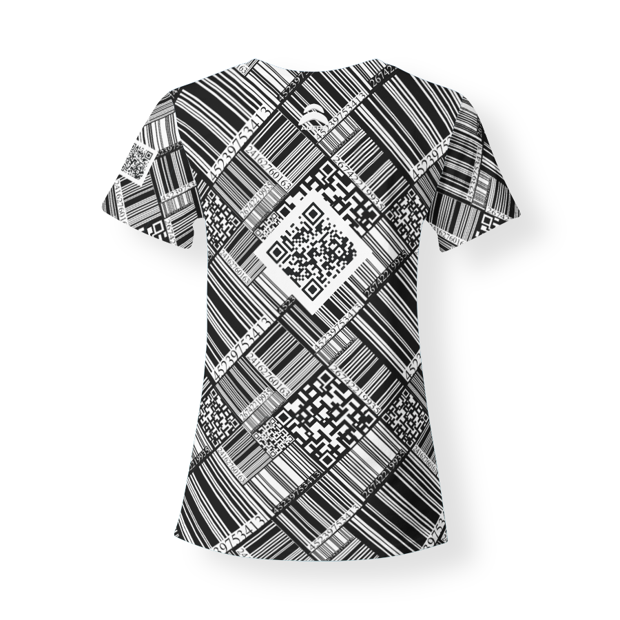 T-Shirt_Col_Rond_FEMME_CODE_QR_DERRIERE