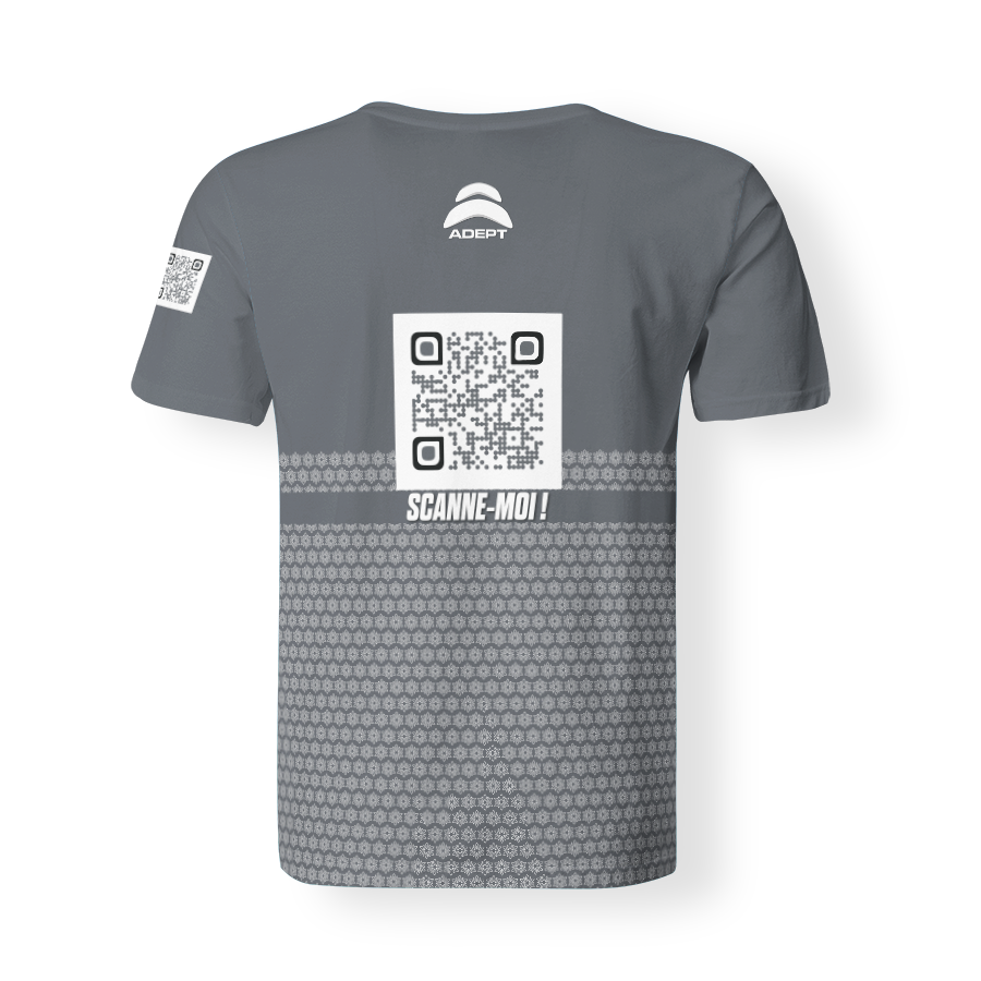 T-Shirt_Col_Rond_HOMME_NÉNUPHAR_GRIS_DERRIERE