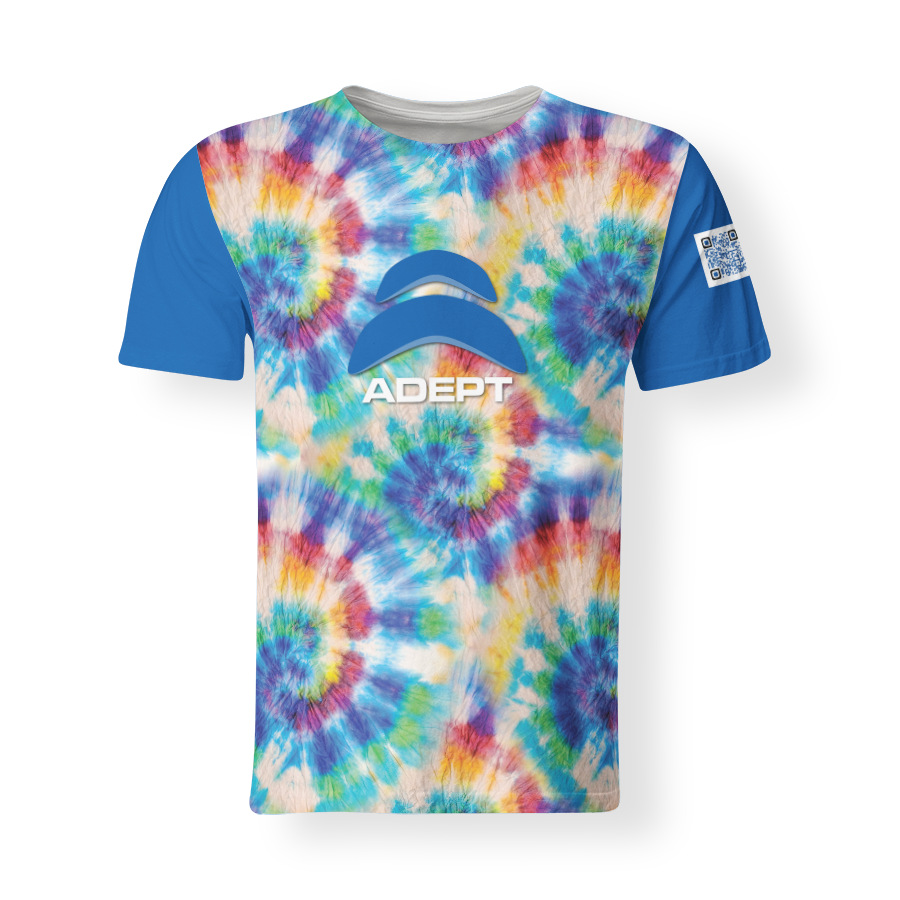 T-Shirt_Col_Rond_HOMME_TIE_DIE_BLEU_DEVANT