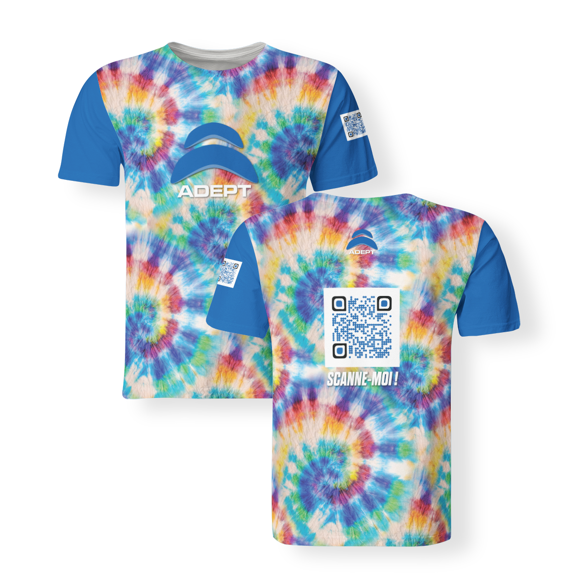 T_Shirt_Homme_TIE_DIE_BLEU