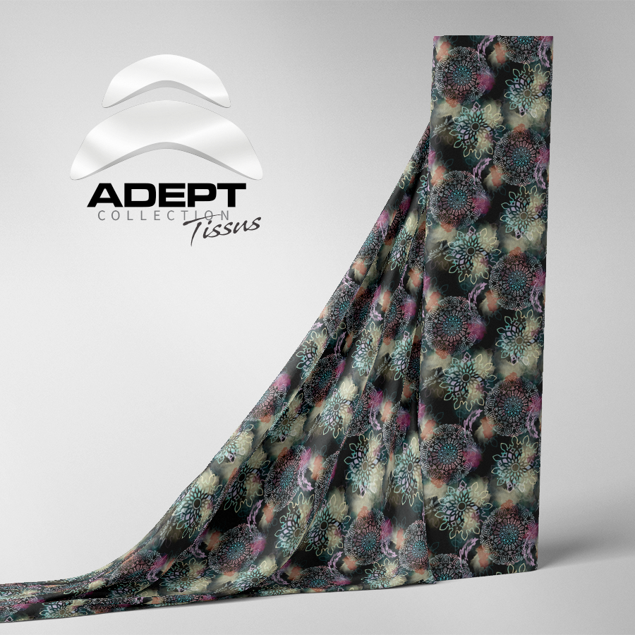 422_Mandalas et Plumes Noir Bleu Mauve 422_Mandalas et Plumes Noir Bleu Mauve