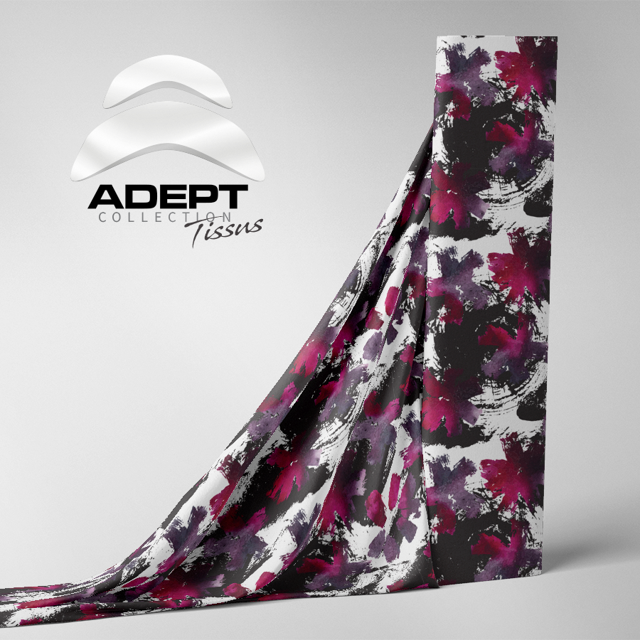 424_Fleurs eau de couleur Mauve 424_Fleurs eau de couleur Mauve