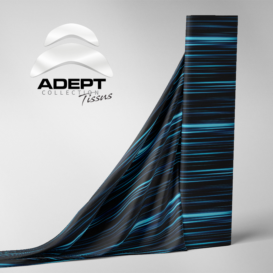 425_Chemin de lumière Noir Bleu