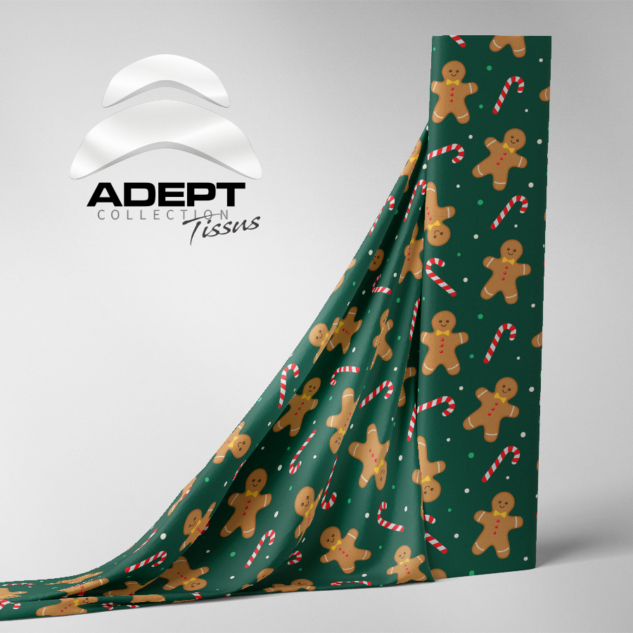 446_Pain d'épice Canne de Noël Vert