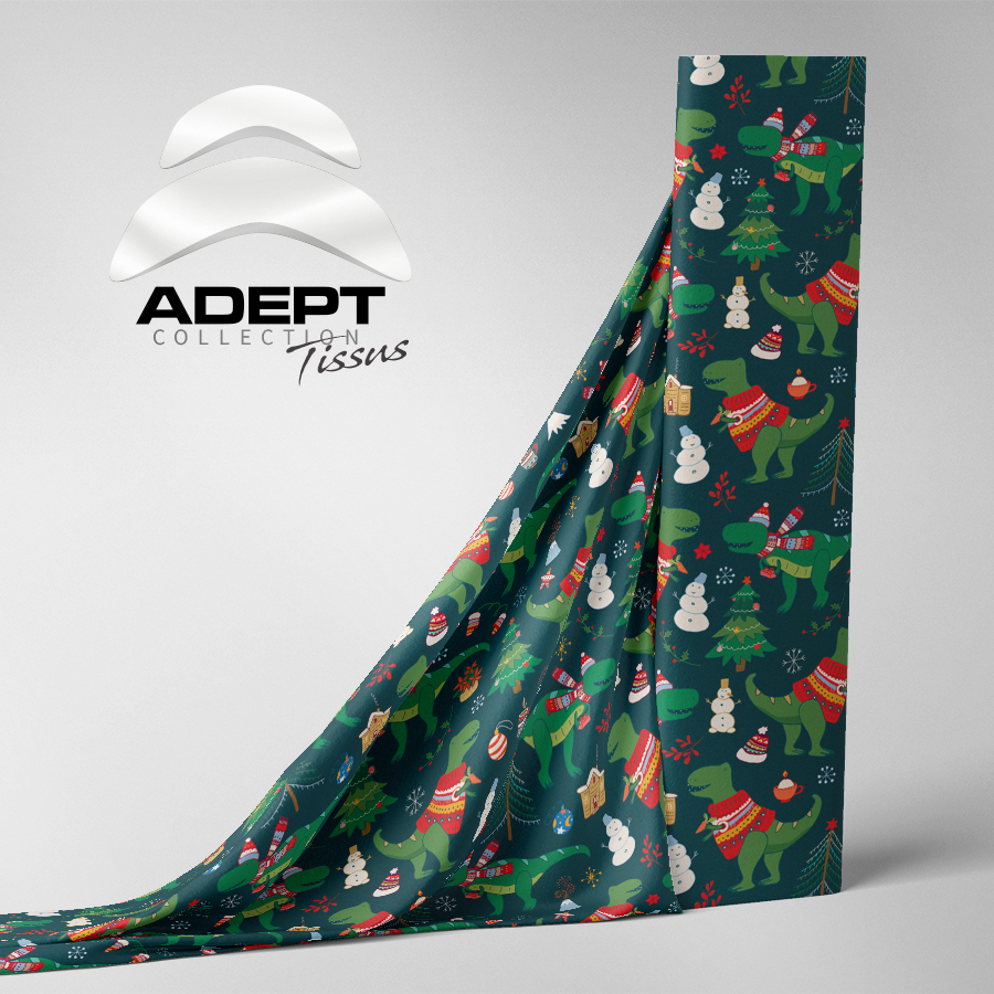 468_Dinosaure de Noël Bonhomme de neige Vert 468_Dinosaure de Noël Bonhomme de neige Vert