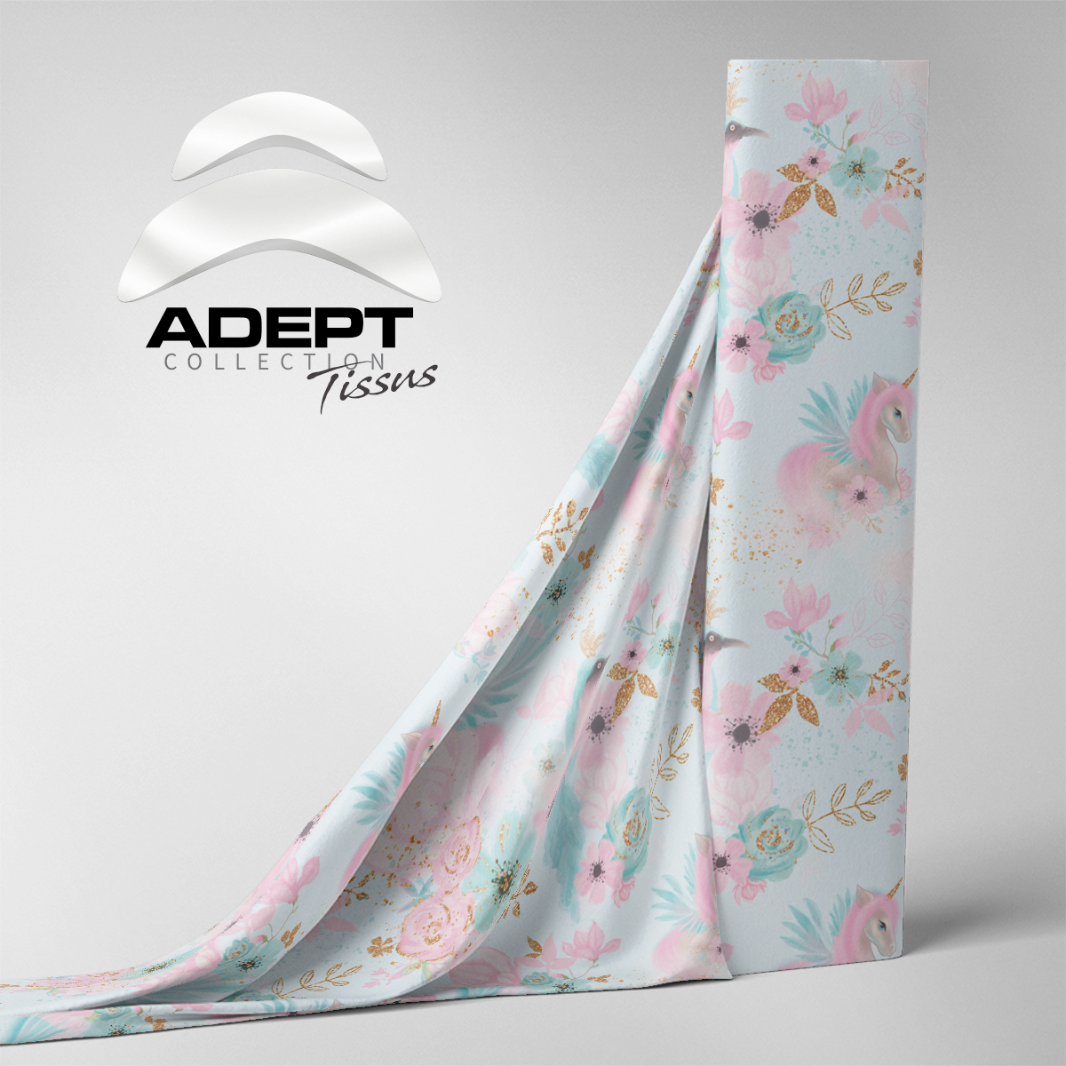 498_Jardin féerique de licorne Bleu Rose_1