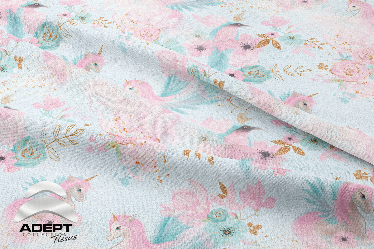 498_Jardin féerique de licorne Bleu Rose_2