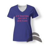 T-Shirt_Col_Rond_FEMME_MARINE-4_HUMOUR_Beau à cause gin