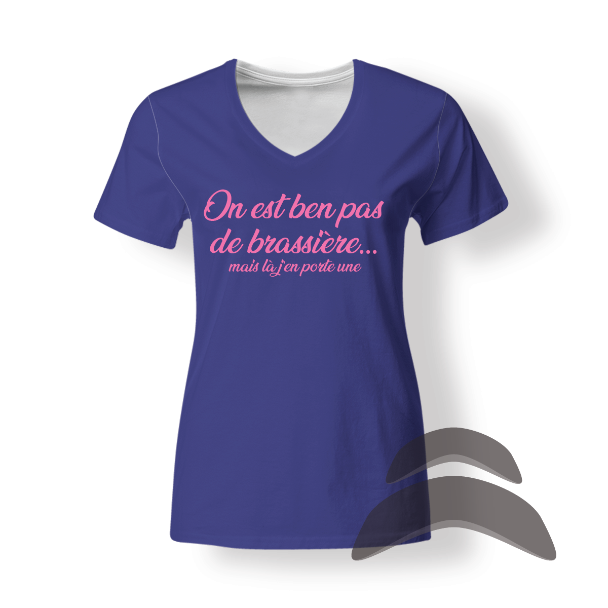 T-Shirt_Col_Rond_FEMME_MARINE-4_HUMOUR_Pas de brassière T-Shirt_Col_Rond_FEMME_MARINE-4_HUMOUR_Pas de brassière