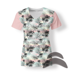 T-Shirt_Col_Rond_FEMME_PALMIERS_HUMOUR_Mannette Vibro