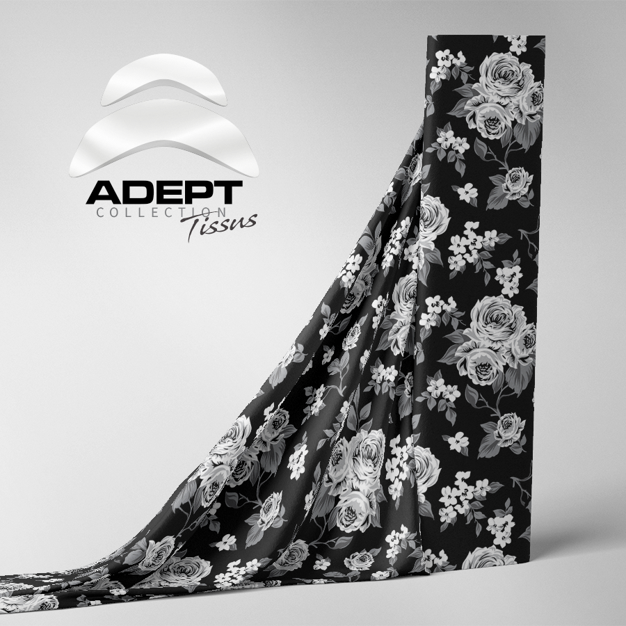 512_Fleuris Bouquet Victorien Nir Blanc_1