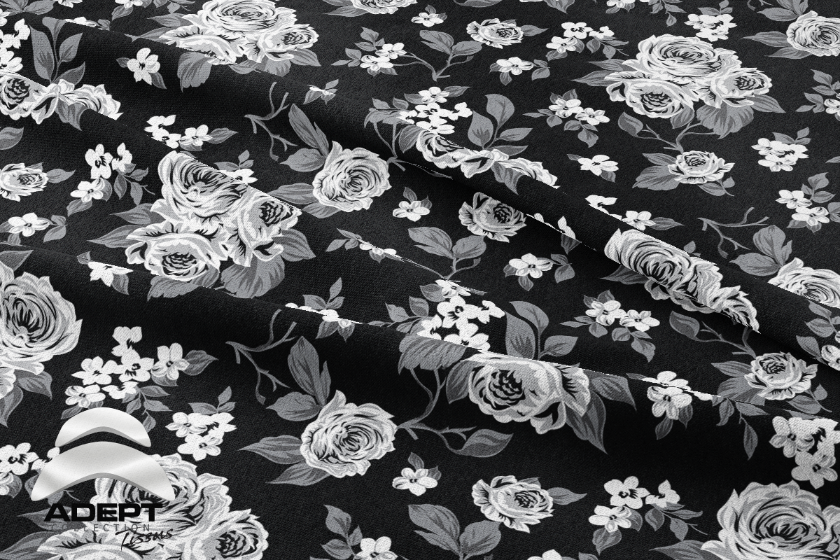 512_Fleuris Bouquet Victorien Nir Blanc_2