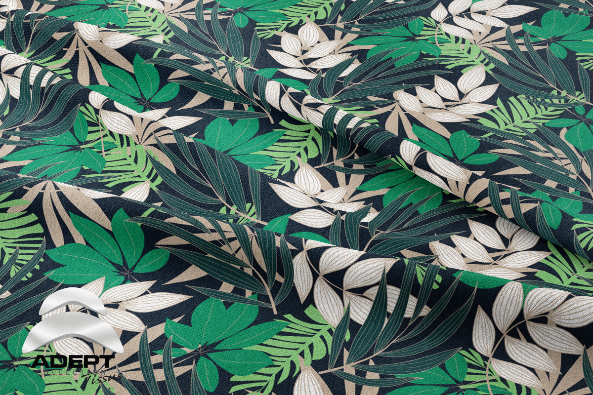 518_Fleuris Tropical Vert Noir Blanc_2