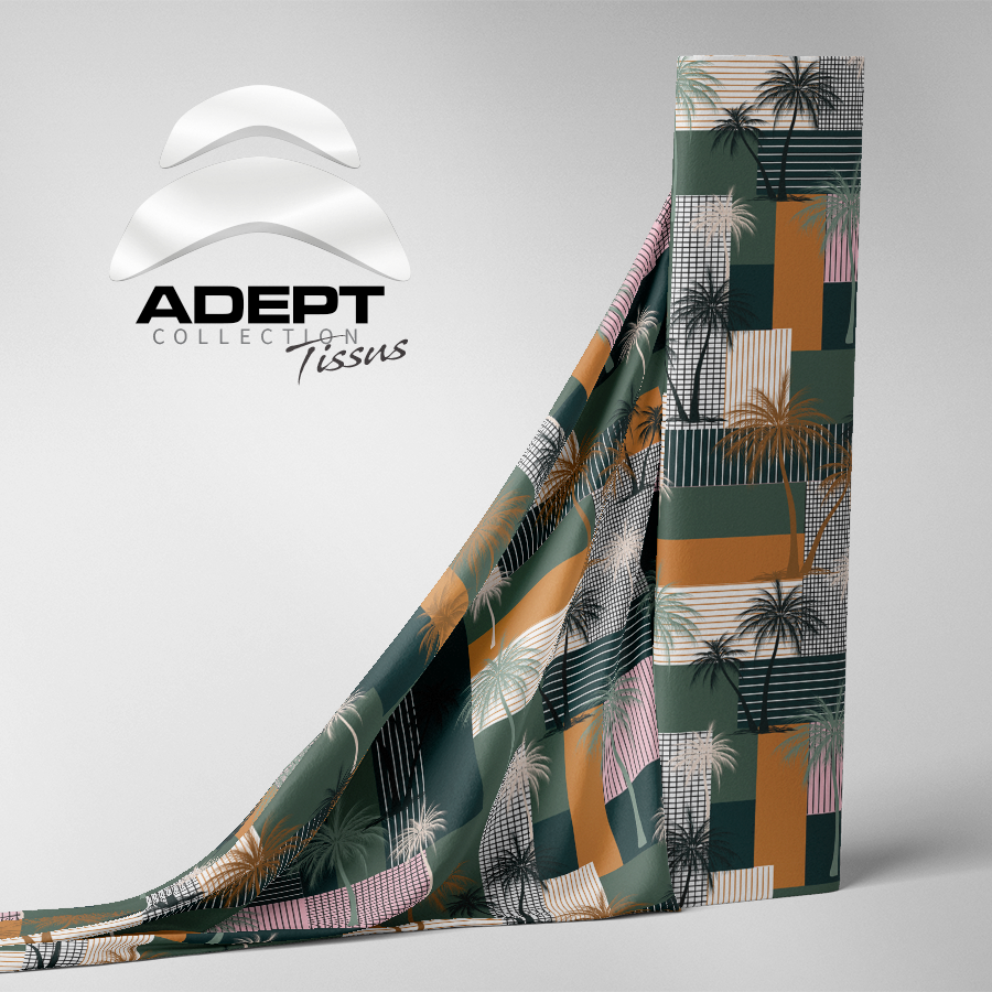 524_Patchwork Palmiers Vert Bleu_1 524_Patchwork Palmiers Vert Bleu_1