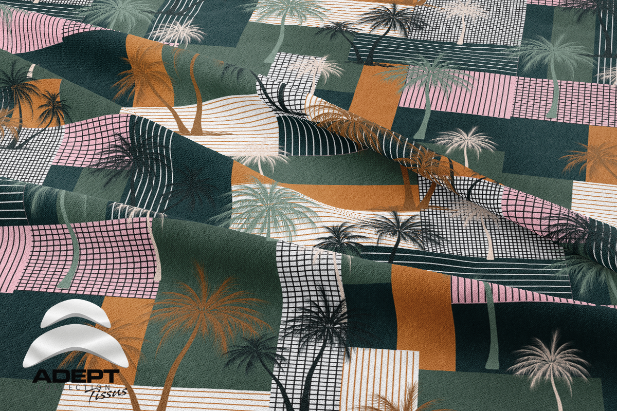 524_Patchwork Palmiers Vert Bleu_2 524_Patchwork Palmiers Vert Bleu_2