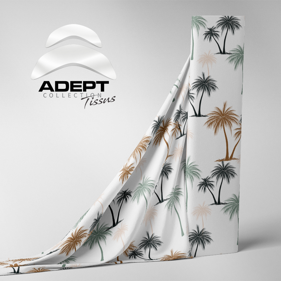 525_Palmiers Vert Bleu Blanc_1