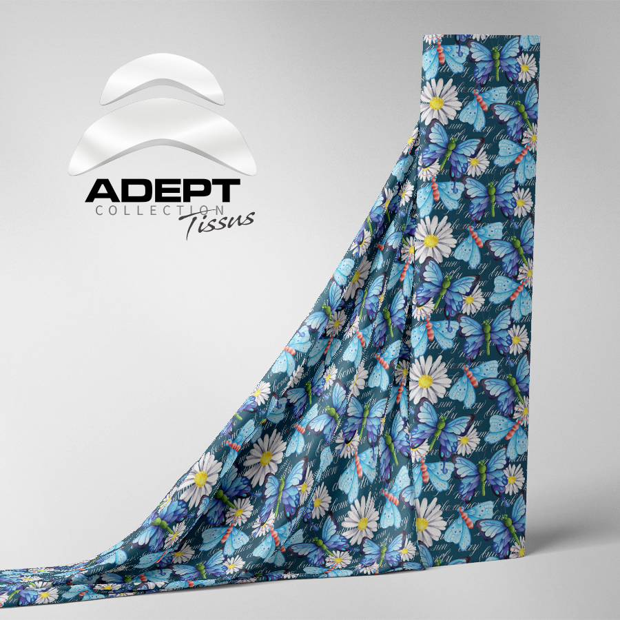 526_Papillon Marguerite Bleu Blanc_1 526_Papillon Marguerite Bleu Blanc_1